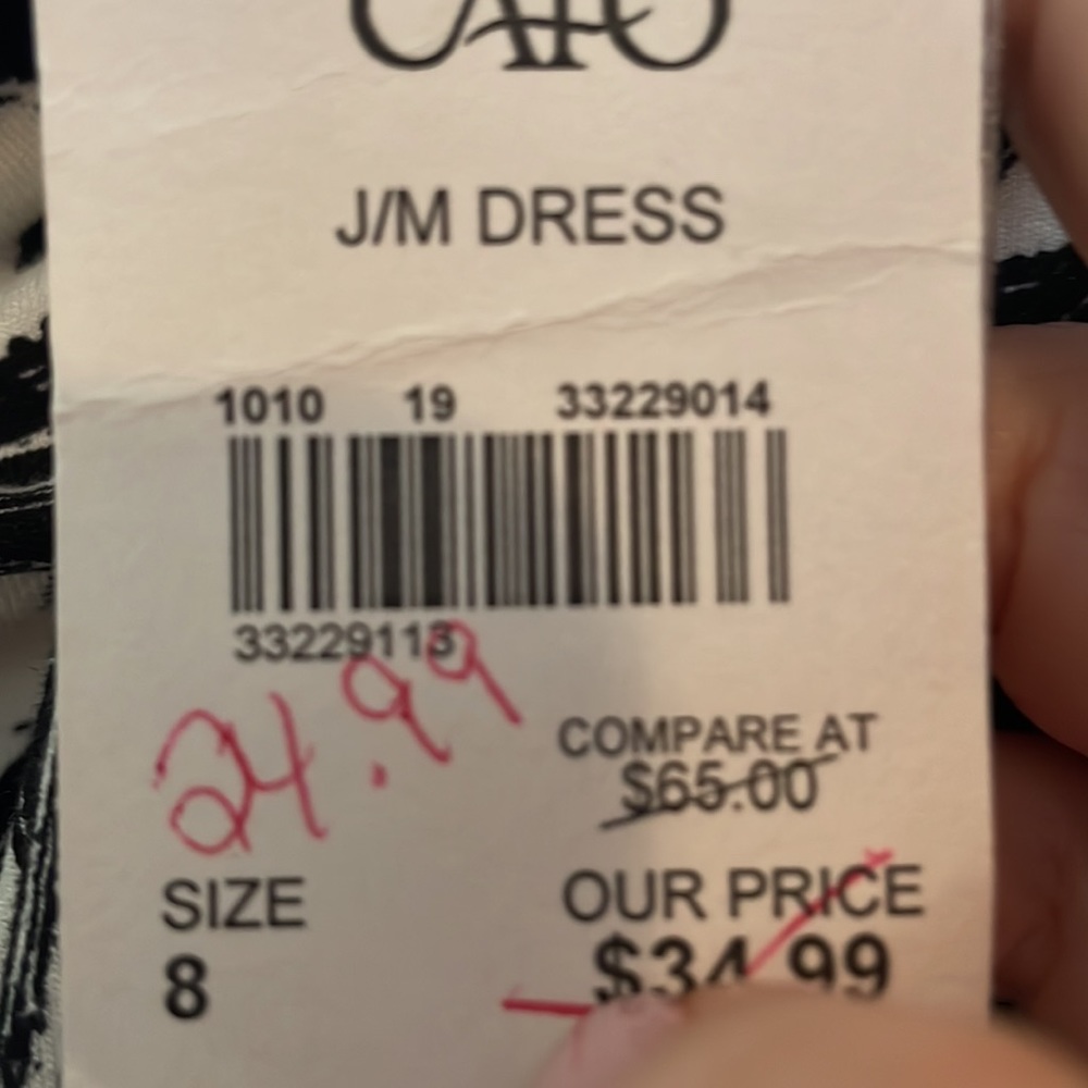 CATO black and white jumpsuit size 8 NWT - Picture 8 of 8